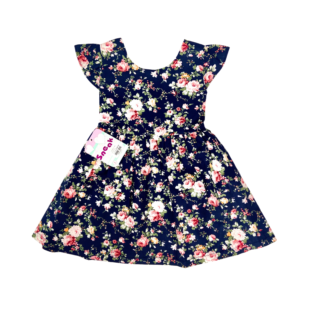 Vestido de niña floreadito T 2-8